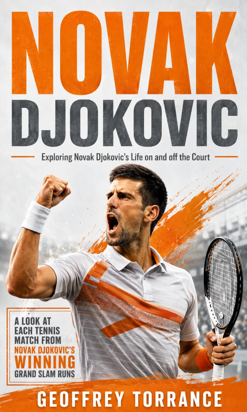 Portada: Novak Djokovic: Exploring Novak Djokovic's Life on and off the Court (A look at each tennis match from Novak Djokovic’s winning Grand Slam runs)