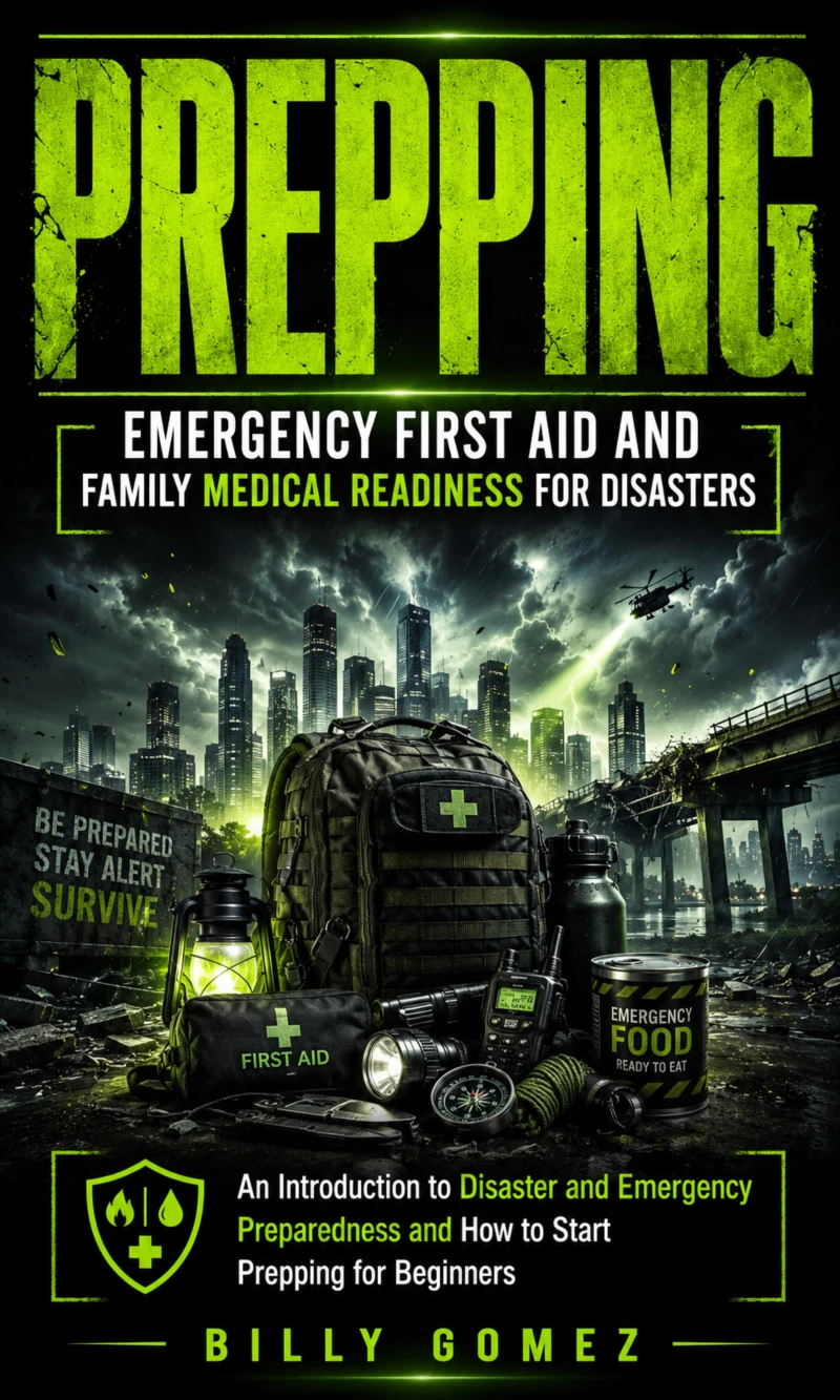 Portada: Prepping: Emergency First Aid and Family Medical Readiness for Disasters (An Introduction to Disaster and Emergency Preparedness and How to Start Prepping for Beginners)
