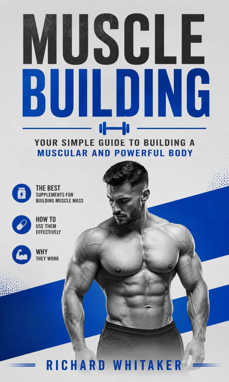 Portada: Muscle Building: Your Simple Guide to Building a Muscular and Powerful Body (The Best Supplements for Building Muscle Mass, How to Use Them & Why They Work)