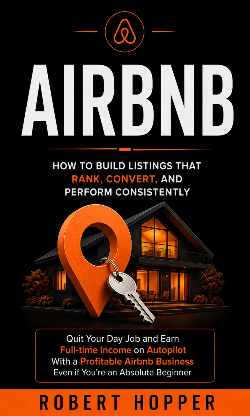 Portada: Airbnb: How to Build Listings That Rank, Convert, and Perform Consistently (Quit Your Day Job and Earn Full-time Income on Autopilot With a Profitable Airbnb Business Even if You’re an Absolute Beginner)