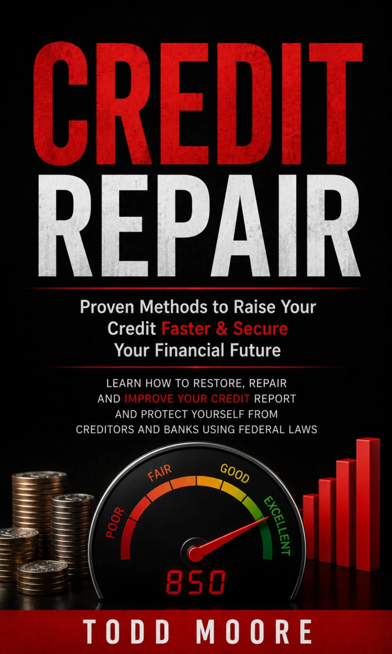 Portada: Credit Repair: Proven Methods to Raise Your Credit Score Faster & Secure Your Financial Future (Learn How to Restore, Repair and Improve Your Credit Report and Protect Yourself From Creditors and Banks Using Federal Laws)