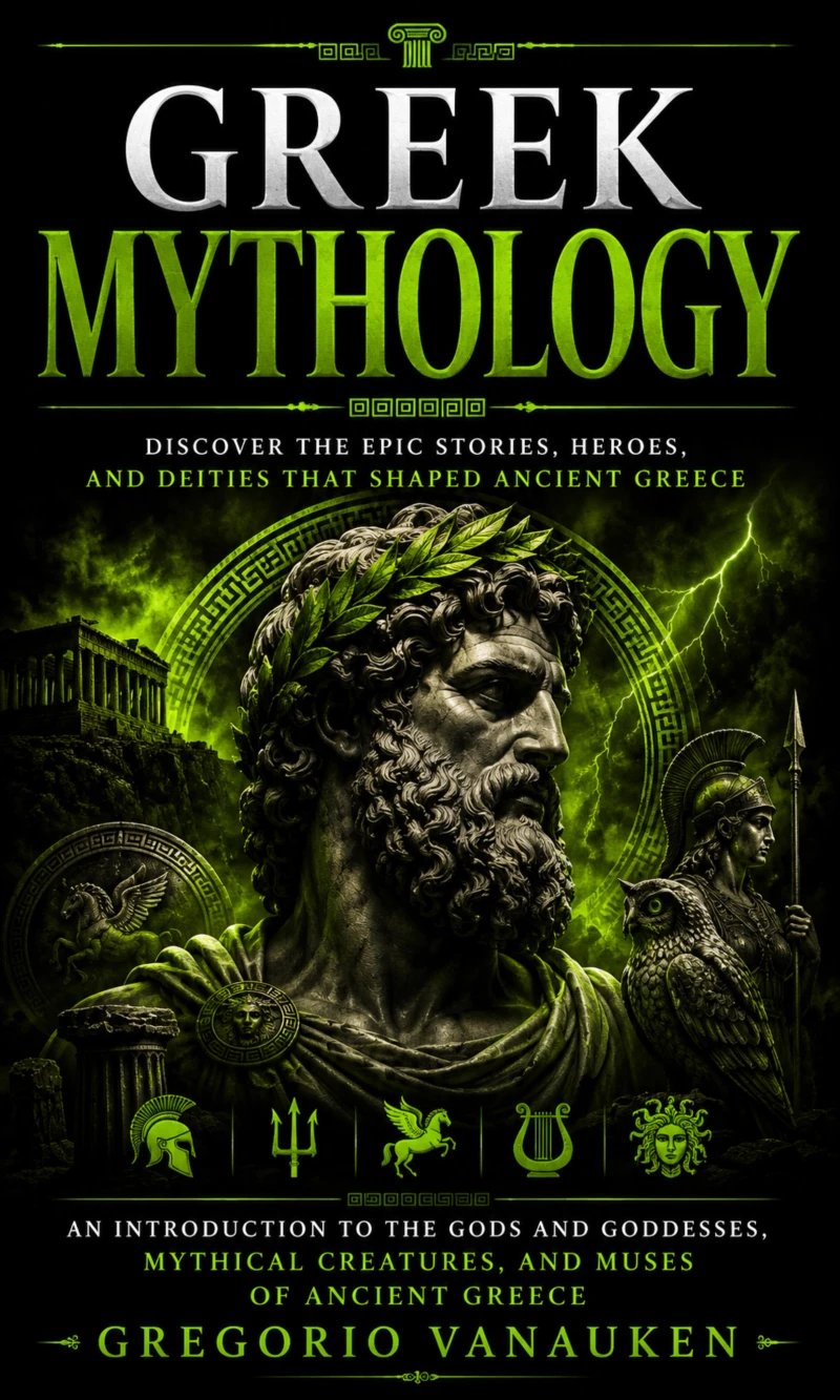 Portada: Greek Mythology: Discover the Epic Stories, Heroes, and Deities That Shaped Ancient Greece (An Introduction to the Gods and Goddesses, Mythical Creatures, and Muses of Ancient Greece)