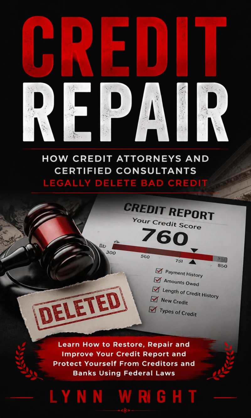 Portada: Credit Repair: How Credit Attorneys and Certified Consultants Legally Delete Bad Credit (Learn How to Restore, Repair and Improve Your Credit Report and Protect Yourself From Creditors and Banks Using Federal Laws)