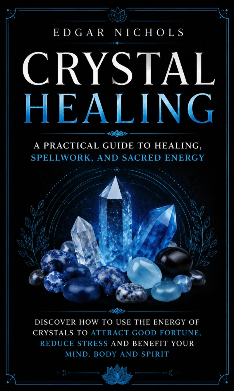 Portada: Crystal Healing: A Practical Guide to Healing, Spellwork, and Sacred Energy (Discover How to Use the Energy of Crystals to Attract Good Fortune, Reduce Stress and Benefit Your Mind, Body and Spirit)