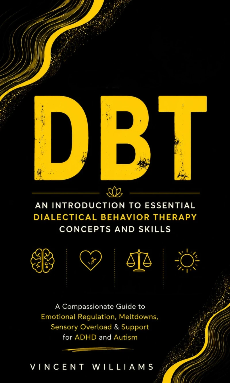 Portada: dbt: An Introduction to Essential Dialectical Behavior Therapy Concepts and Skills (A Compassionate Guide to Emotional Regulation, Meltdowns, Sensory Overload & Support for ADHD and Autism)