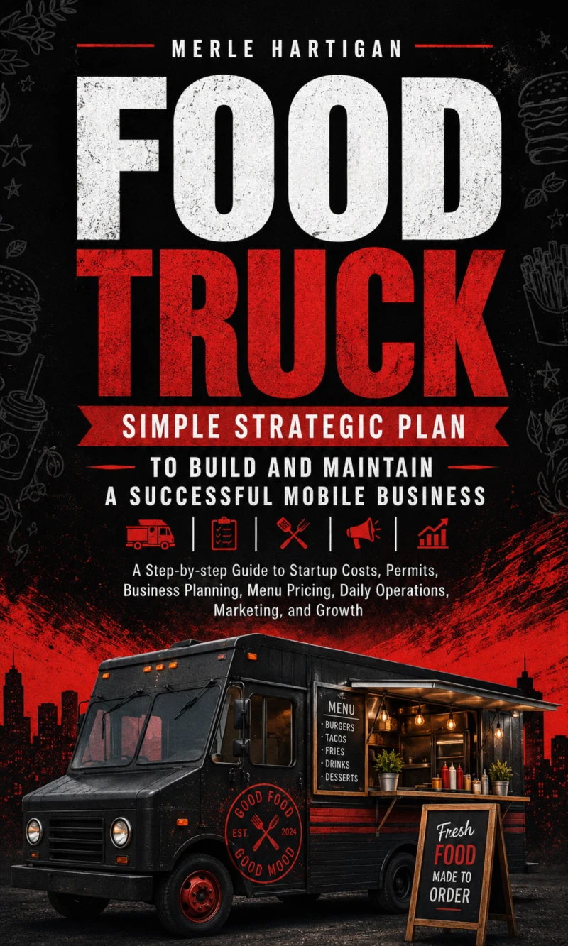 Portada: Food Truck: Simple Strategic Plan to Build and Maintain a Successful Mobile Business (A Step-by-step Guide to Startup Costs, Permits, Business Planning, Menu Pricing, Daily Operations, Marketing, and Growth)