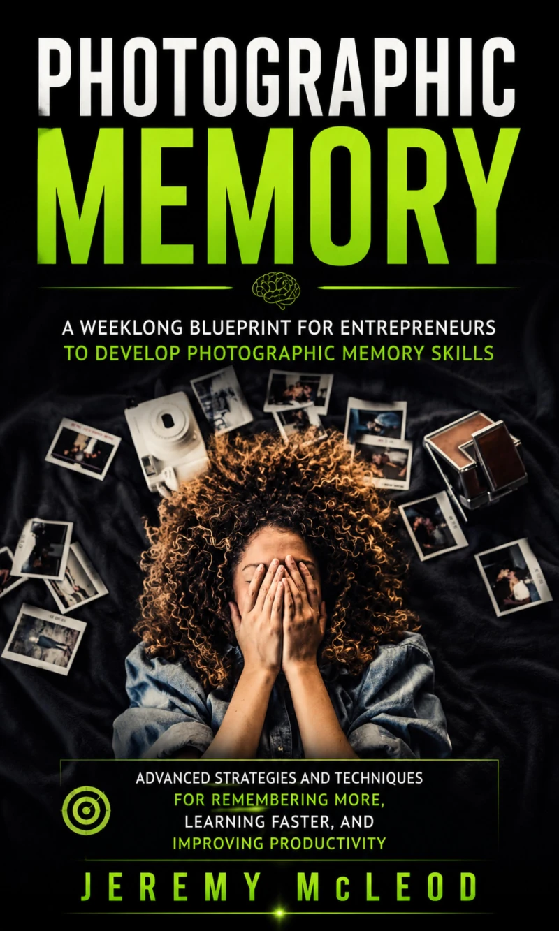 Portada: Photographic Memory: A Weeklong Blueprint for Entrepreneurs to Develop Photographic Memory Skills (Advanced Strategies and Techniques for Remembering More, Learning Faster, and Improving Productivity)