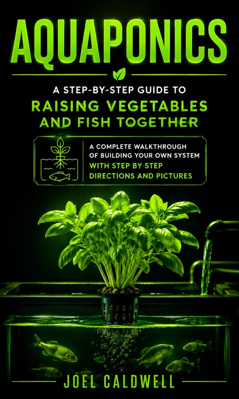 Portada: Aquaponics: A Step-by-step Guide to Raising Vegetables and Fish Together (A Complete Walkthrough of Building Your Own System With Step by Step Directions and Pictures)
