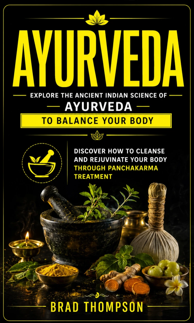 Portada: Ayurveda: Explore the Ancient Indian Science of Ayurveda to Balance Your Body (Discover How to Cleanse and Rejuvinate Your Body Through Panchakarma Treatment)