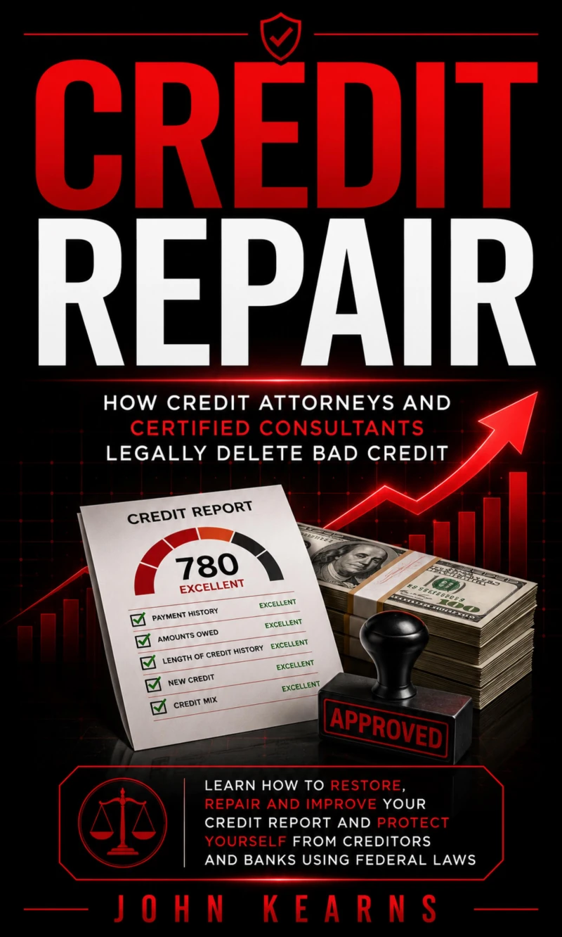 Portada: Credit Repair: How Credit Attorneys and Certified Consultants Legally Delete Bad Credit (Learn How to Restore, Repair and Improve Your Credit Report and Protect Yourself From Creditors and Banks Using Federal Laws)
