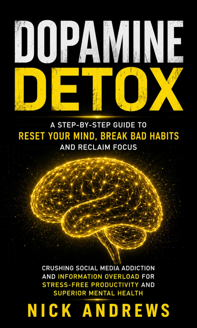 Portada: Dopamine Detox: A Step-by-step Guide to Reset Your Mind, Break Bad Habits and Reclaim Focus (Crushing Social Media Addiction and Information Overload for Stress-free Productivity and Superior Mental Health)
