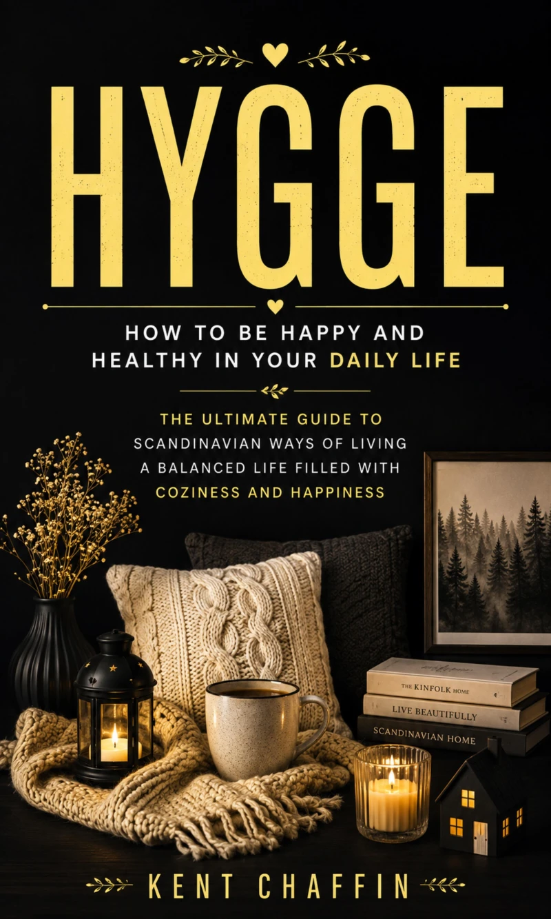 Portada: Hygge: How to Be Happy and Healthy in Your Daily Life (The Ultimate Guide to Scandinavian Ways of Living a Balanced Life Filled With Coziness and Happiness)