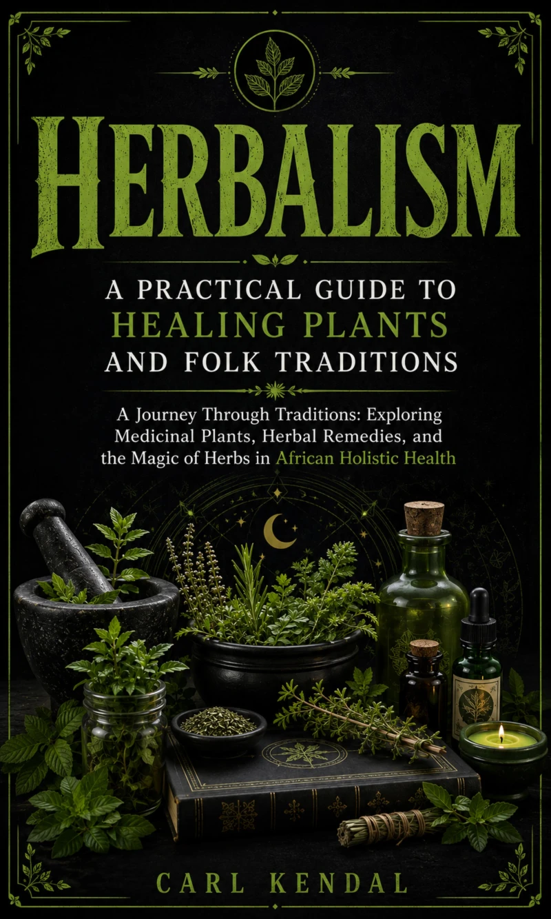 Portada: Herbalism: A Practical Guide to Healing Plants and Folk Traditions (A Journey Through Traditions: Exploring Medicinal Plants, Herbal Remedies, and the Magic of Herbs in African Holistic Health)