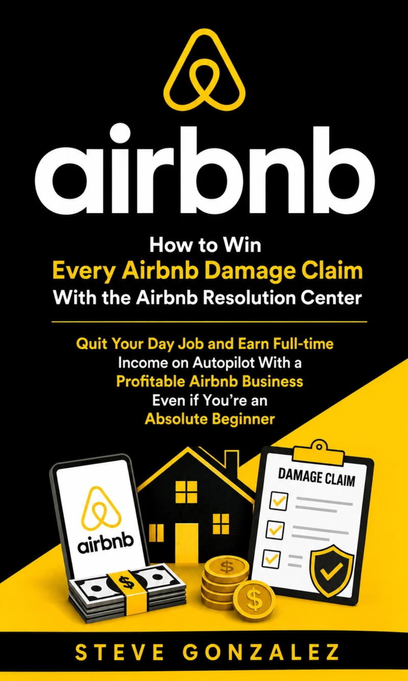 Portada: Airbnb: How to Win Every Airbnb Damage Claim With the Airbnb Resolution Center (Quit Your Day Job and Earn Full-time Income on Autopilot With a Profitable Airbnb Business Even if You’re an Absolute Beginner)