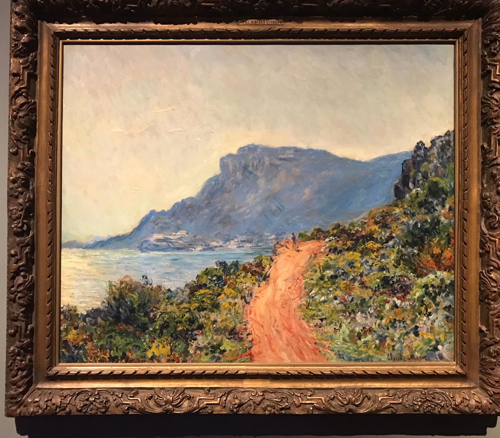 La Corniche near Monaco by Monet 1884