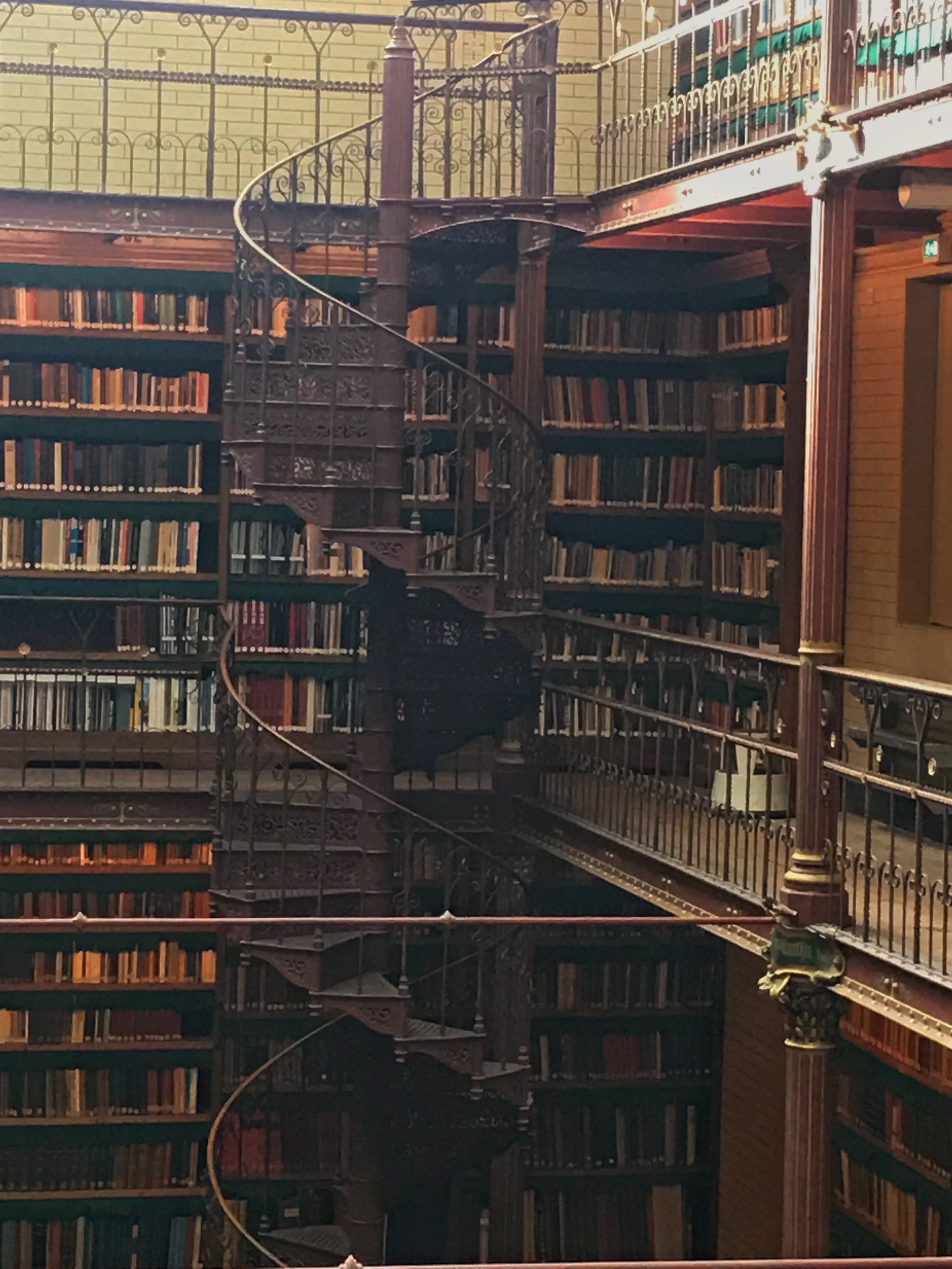 spiral staircase in the Rijksmuseums's library 1881