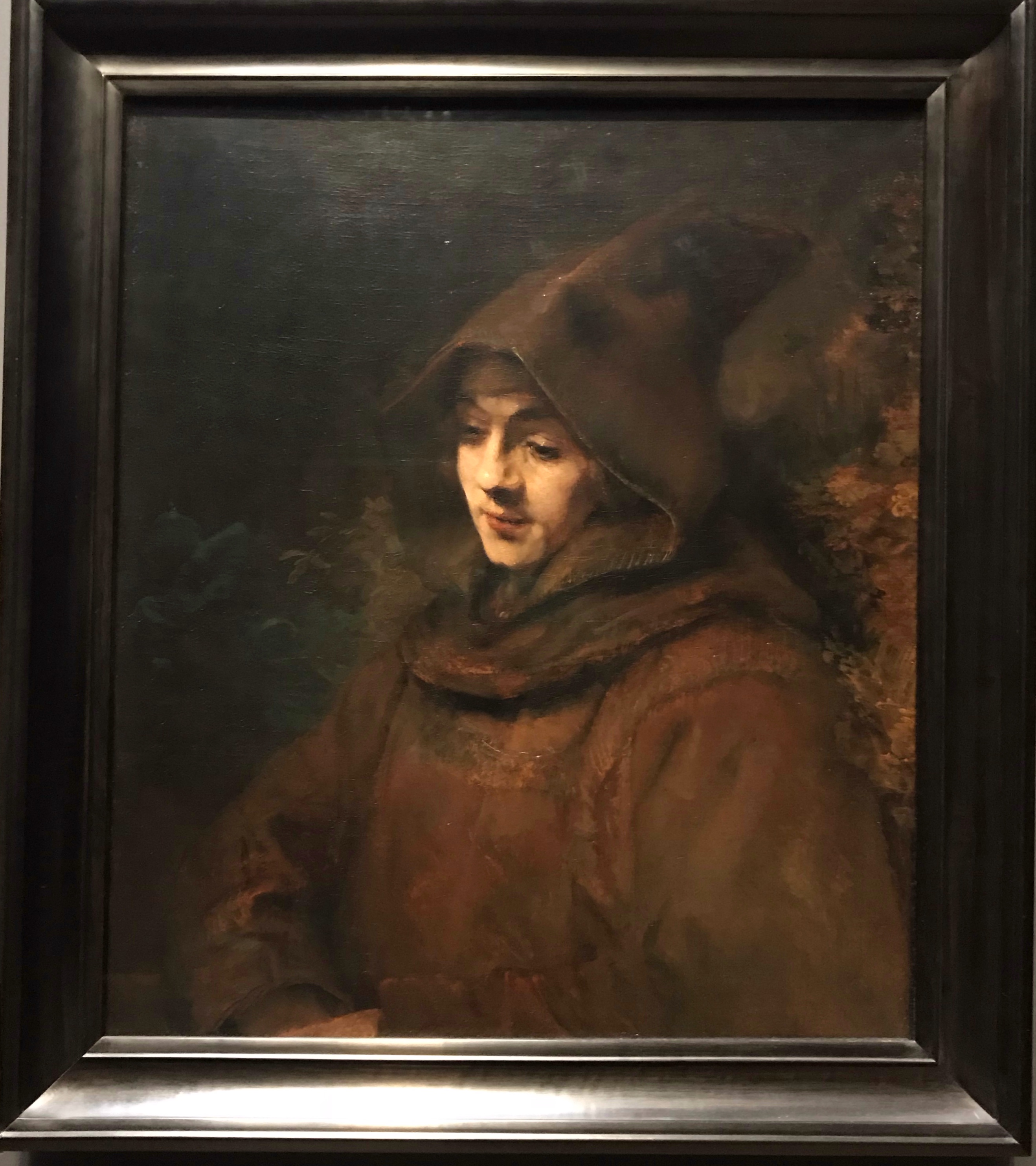 Rembrandts Son Titus in a Monk's Habit by Rembrandt 1660