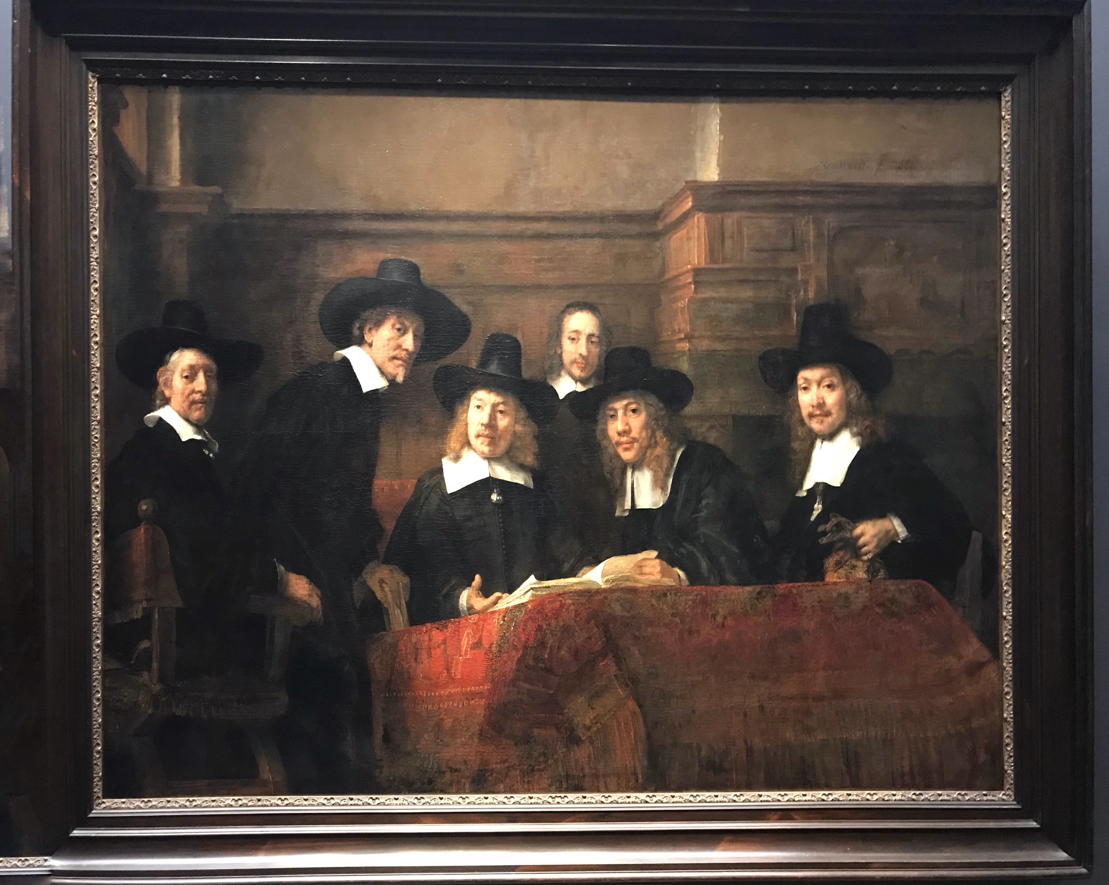 The Wardens of the Amsterdam Drapers by Rembrandt 1662