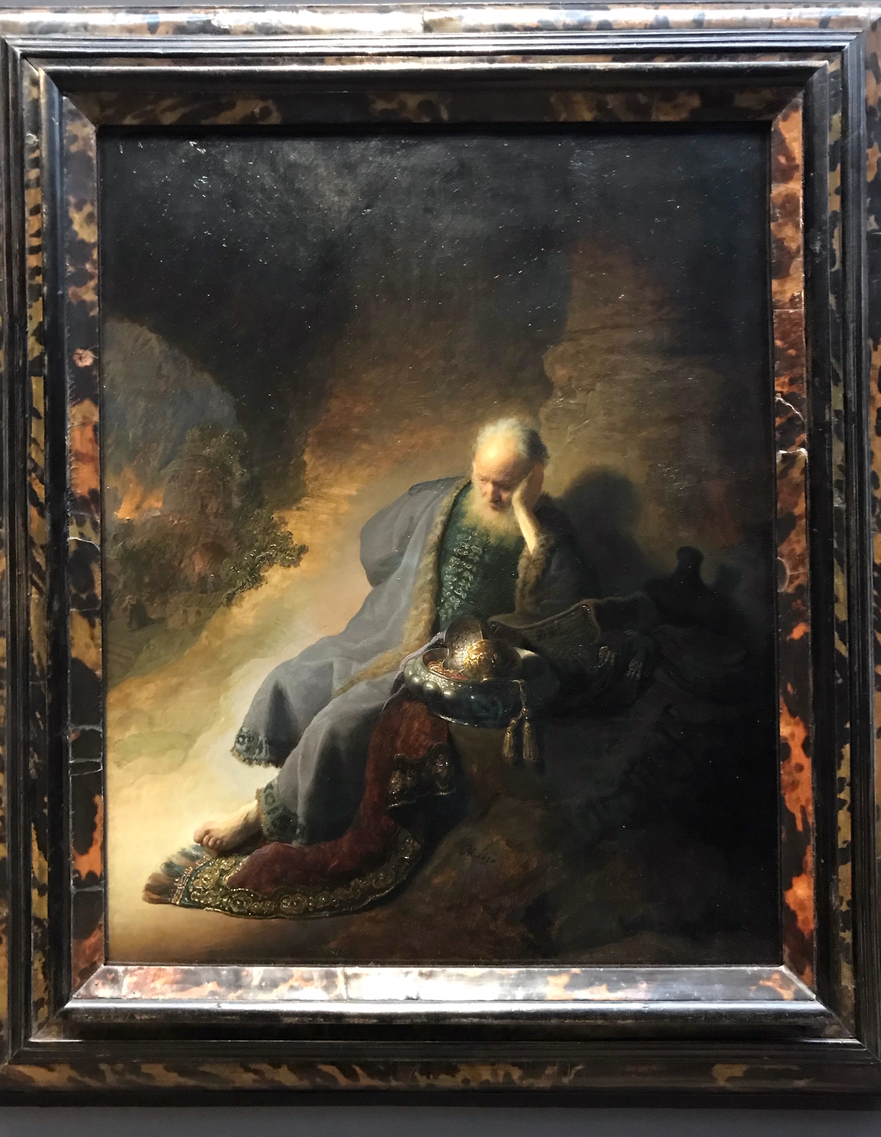 Jeremiah Lamenting the Destruction of Jerusalem by Rembrandt 1630