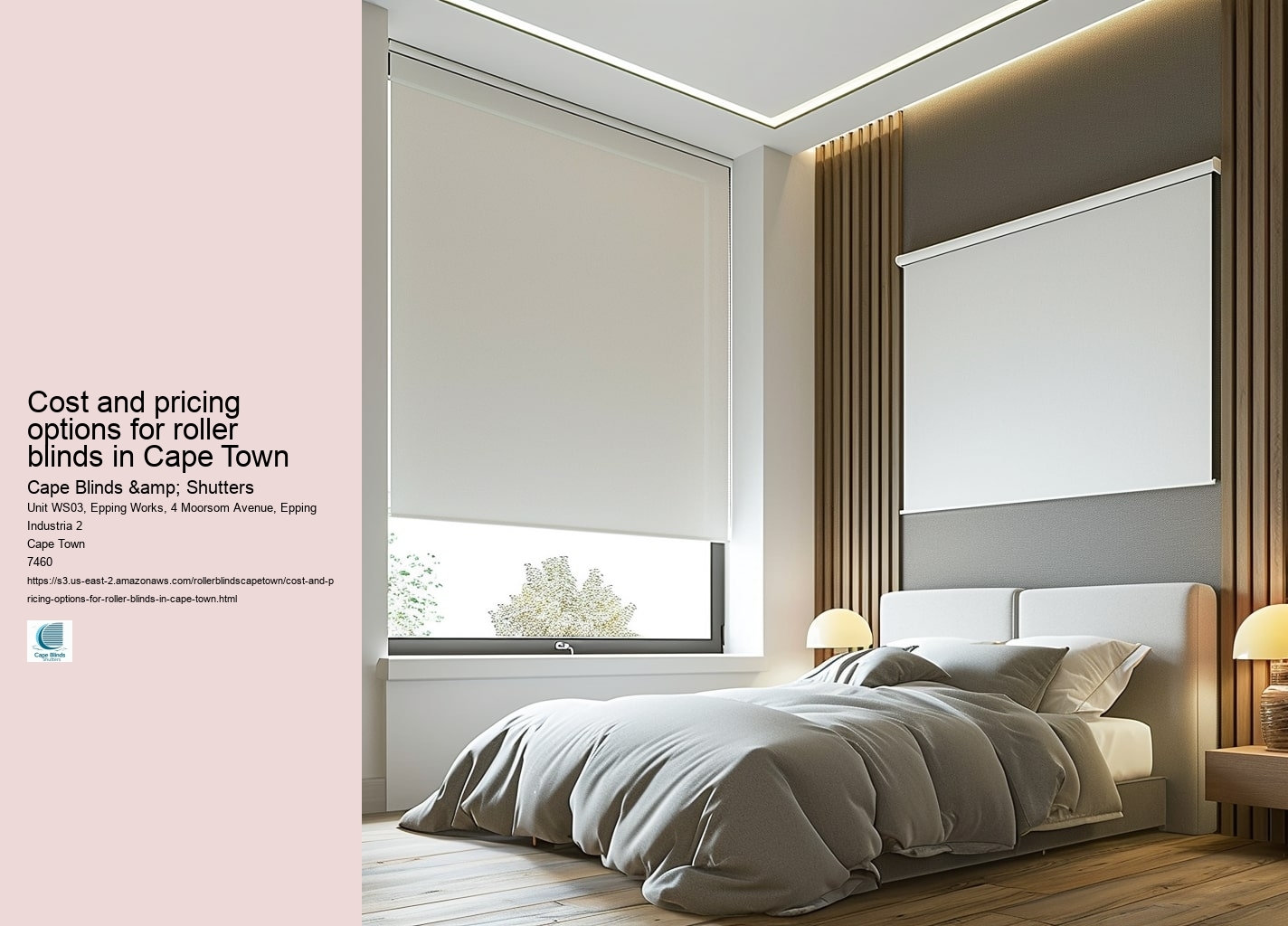 Cost and pricing options for roller blinds in Cape Town