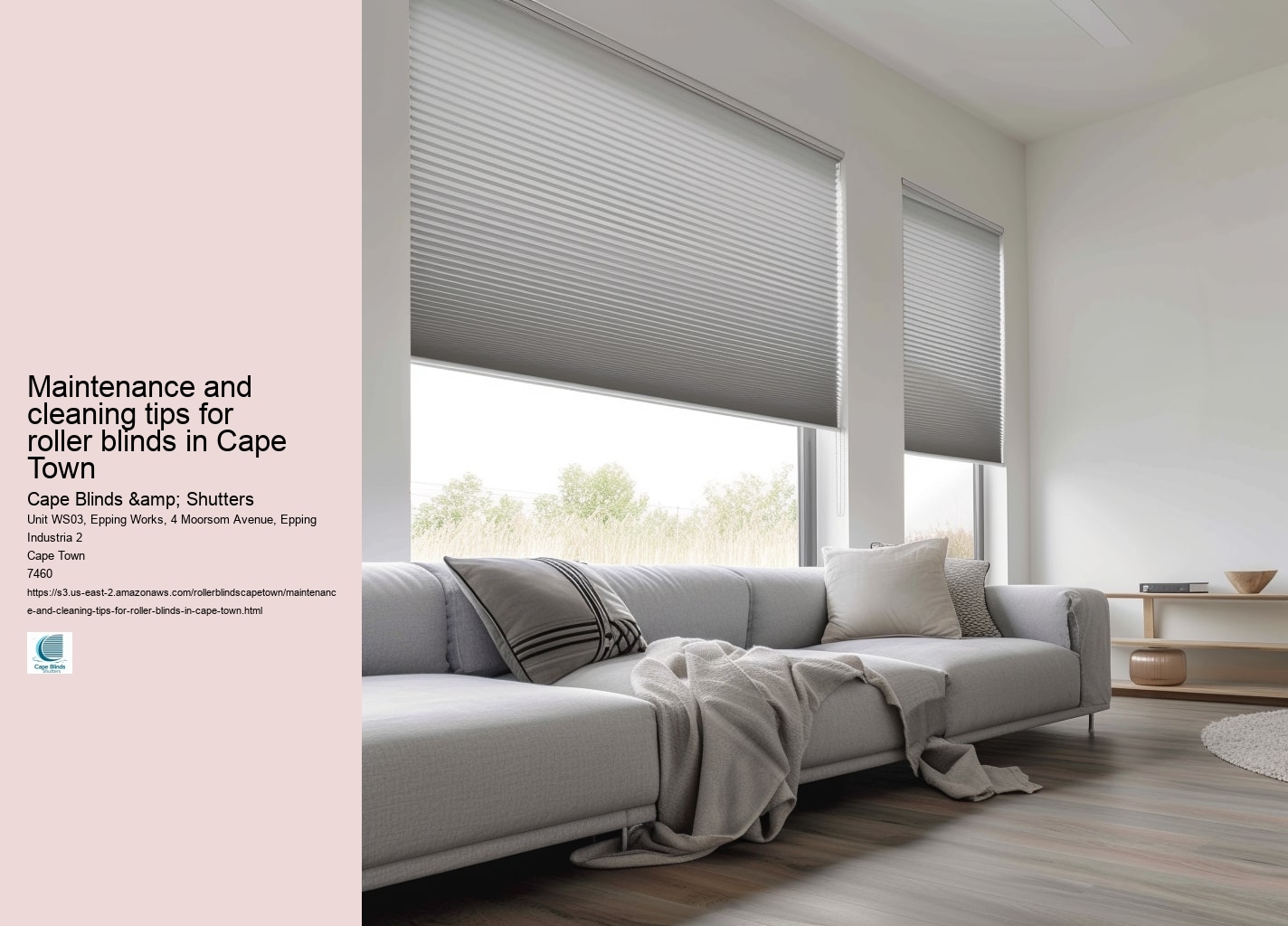 Maintenance and cleaning tips for roller blinds in Cape Town