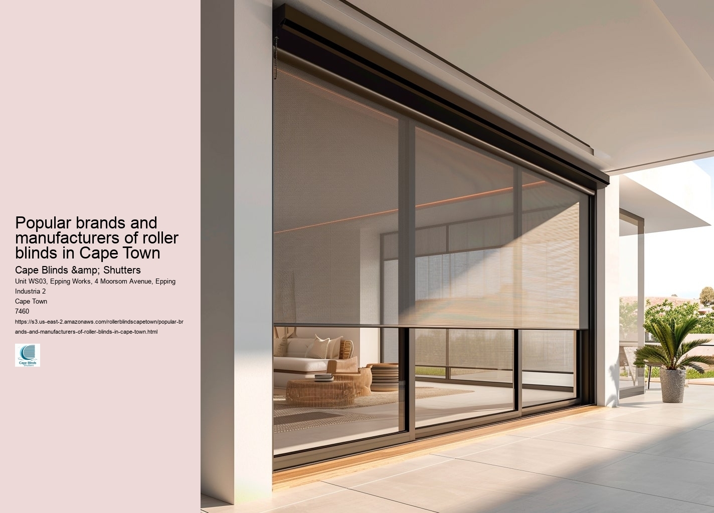 Popular brands and manufacturers of roller blinds in Cape Town