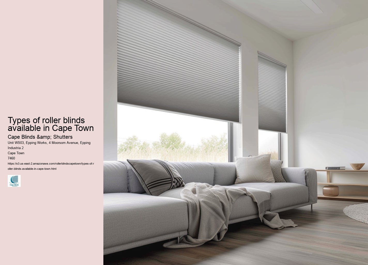 Types of roller blinds available in Cape Town