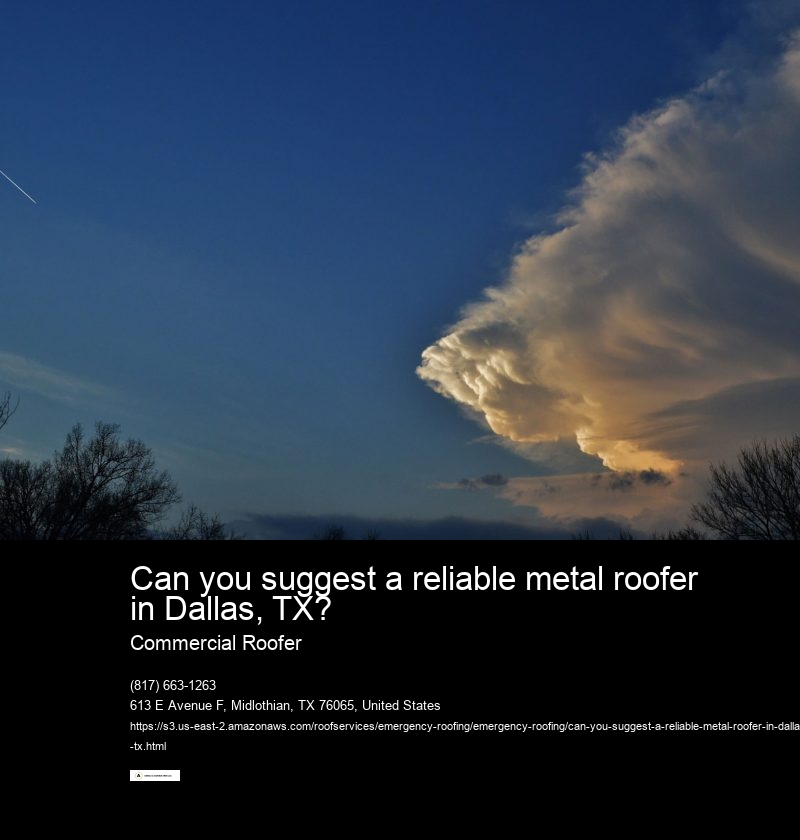 Can you suggest a reliable metal roofer in Dallas, TX?