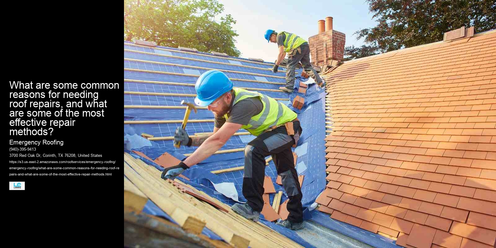 What are some common reasons for needing roof repairs, and what are some of the most effective repair methods?