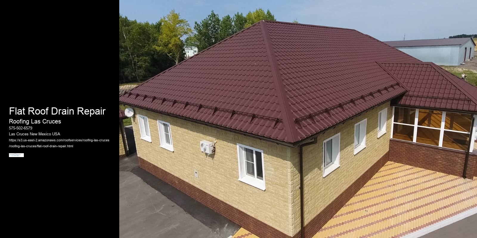 Flat Roof Drain Repair