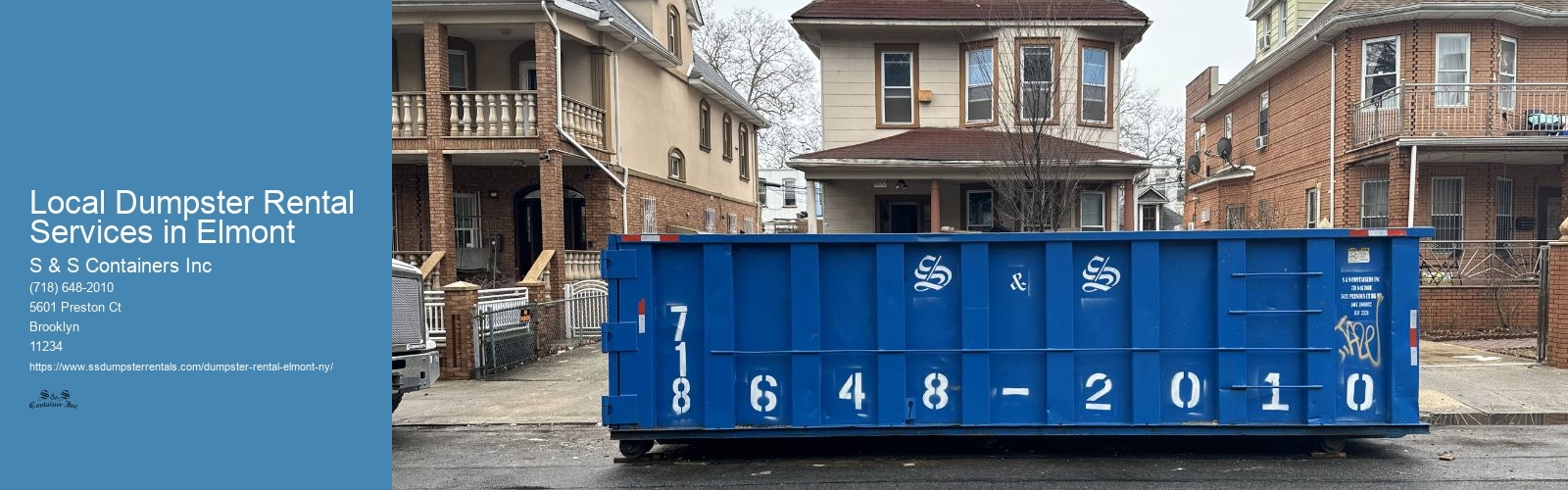 Local Dumpster Rental Services in Elmont