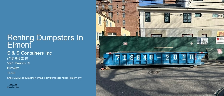 Roll Off Dumpsters Elmont NY Prices