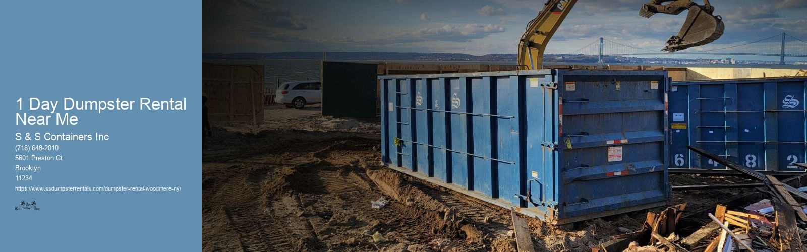 1 Day Dumpster Rental Near Me