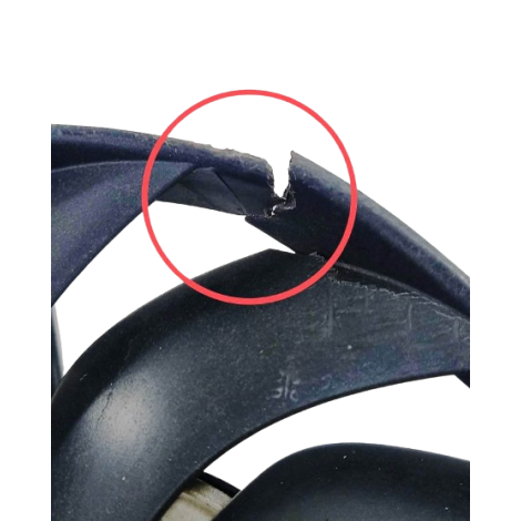 Ventoinha Radiador Honda Cbr 1000 RR 2007 origi AVARIA (037)