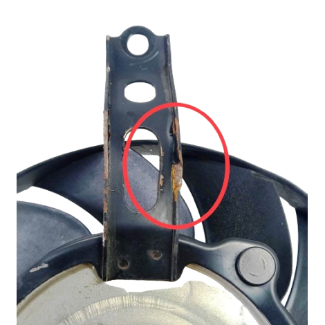 Ventoinha Radiador Honda Cbr 1000 RR 2007 origi AVARIA (037)