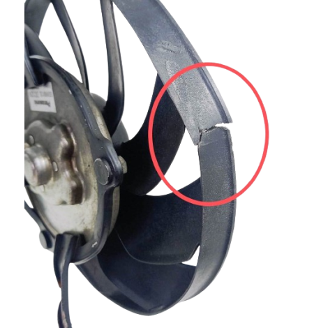 Ventoinha Radiador Honda Cbr 1000 RR 2007 origi AVARIA (037)