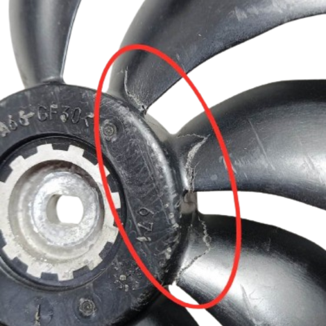 Hélice Ventoinha Yamaha Xj6 N Ano 2011 Original AVARIA (040)