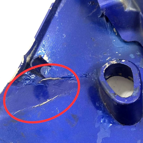 Carenagem Lateral Direita Yamaha Yzf R1 2008 Original AVARIA