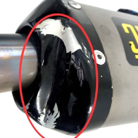 Ponteira Escapamento Yamaha Yzf R1 Ano 2008 Original AVARIA