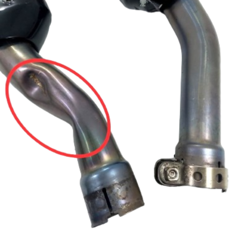 Ponteira Escapamento Yamaha Yzf R1 Ano 2008 Original AVARIA