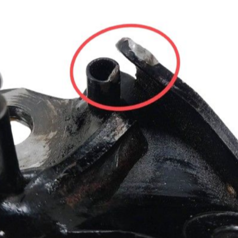 Suporte Pedal Descanso Honda Cbr 600f Ano 2014 Origina (057)