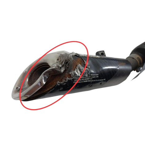 Escapamento Completo Disarsz Honda Cbr 600F Ano 2014 AVARIA