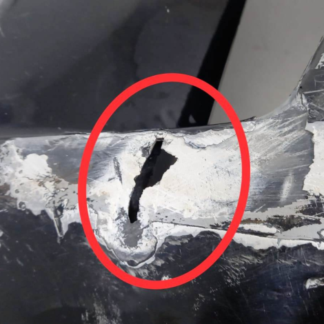 Carenagem Lateral Dta Suzuki Gsx 650F 2009 Origina AVARIA 63