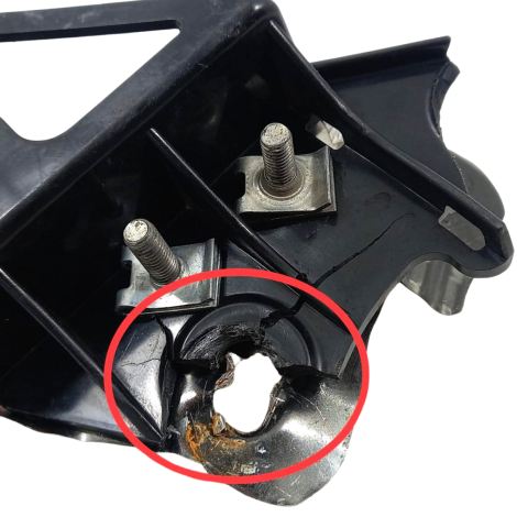 Suporte Radiador Yamaha Yzf R1 Ano 2009 Original AVARIA 072