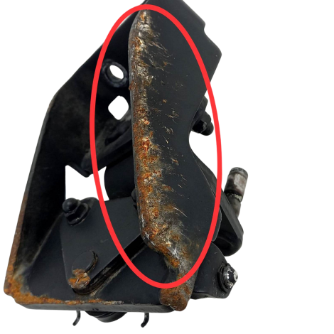 Suporte Pedaleira Diant Esq Midnight Star 950 2010 AVARIA