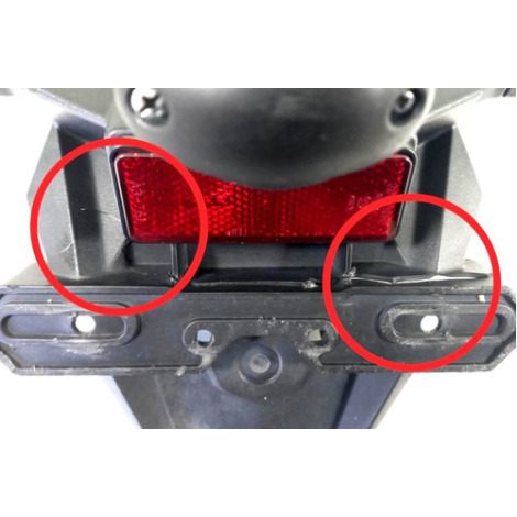Porta Placa Kawasaki Ninja 300 Z300 Ano 2013 Original Avaria