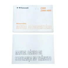 Manual Proprietário Marca Kawasaki Z800 Ano 2013 Original