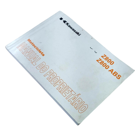 Manual Proprietário Marca Kawasaki Z800 Ano 2013 Original | 4A