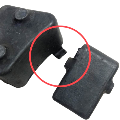 Coxim Roda Traseira Honda CB 600 F Hornet Ano 2009 AVARIA