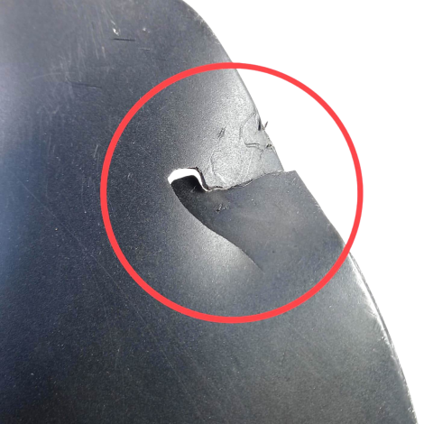 Paralama Marca Kawasaki ER6-N ABS Ano 2011 Original AVARIA